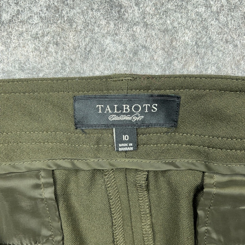 Olive Green Wide-Leg Women's Trousers - Picture 5 of 13